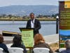 Speaker at Doolittle Drive ribbon cutting ceremony on Monday, Aug. 21, 2023.