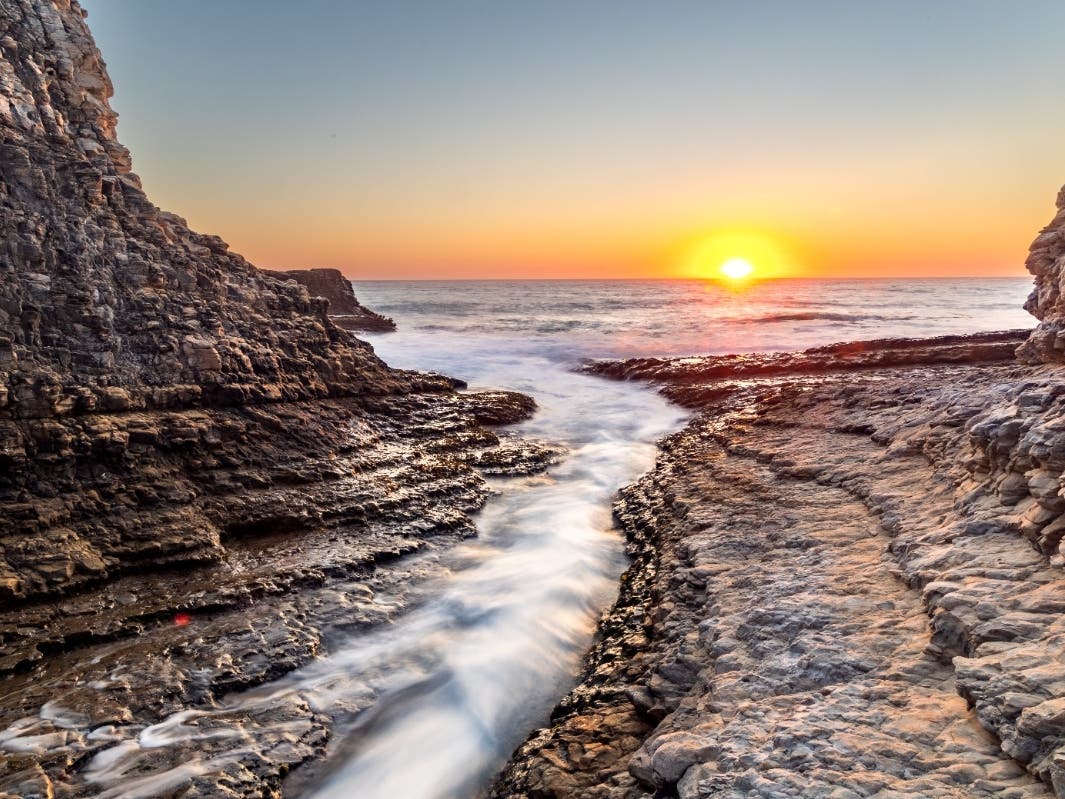 Sunset at Davenport, Calif.