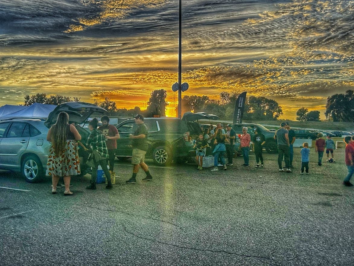 The weather was perfect for Saturday night's soccer game.
