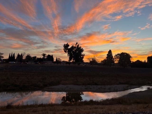 Sunset over Fremont, Calif.