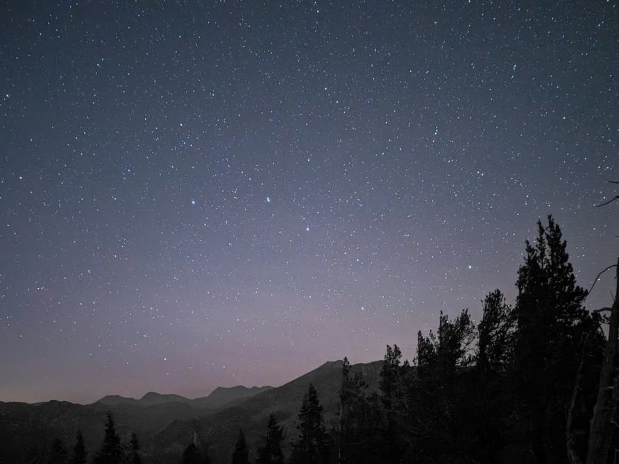 Night sky over Mammoth Lakes, Calif.