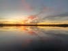 Sunset at Quarry Lakes Regional Recreation Area in Fremont, Calif.