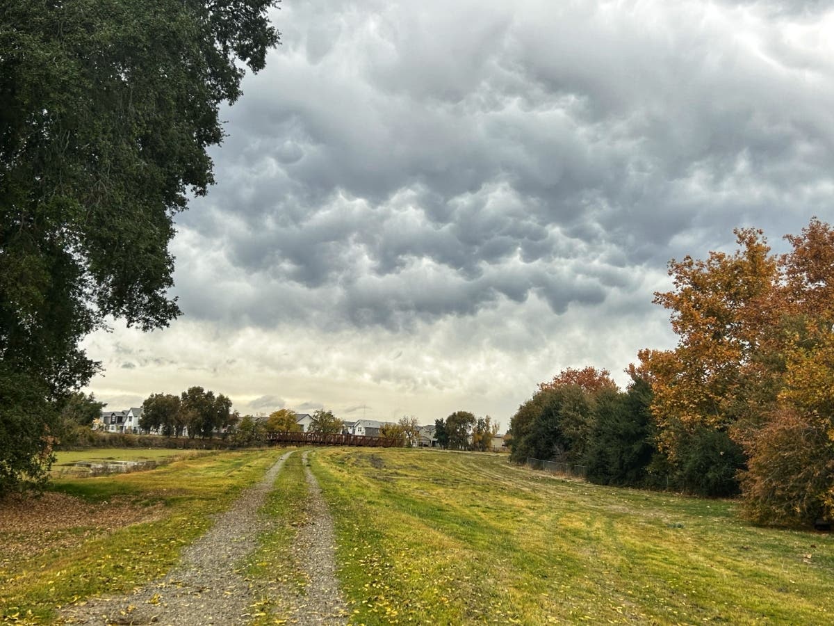 Storm clouds over Sacramento, Calif.