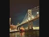 Bay Bridge at night in San Francisco.