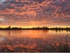 Sunday's sunset at Lake Elizabeth in Central Park, Fremont, Calif.