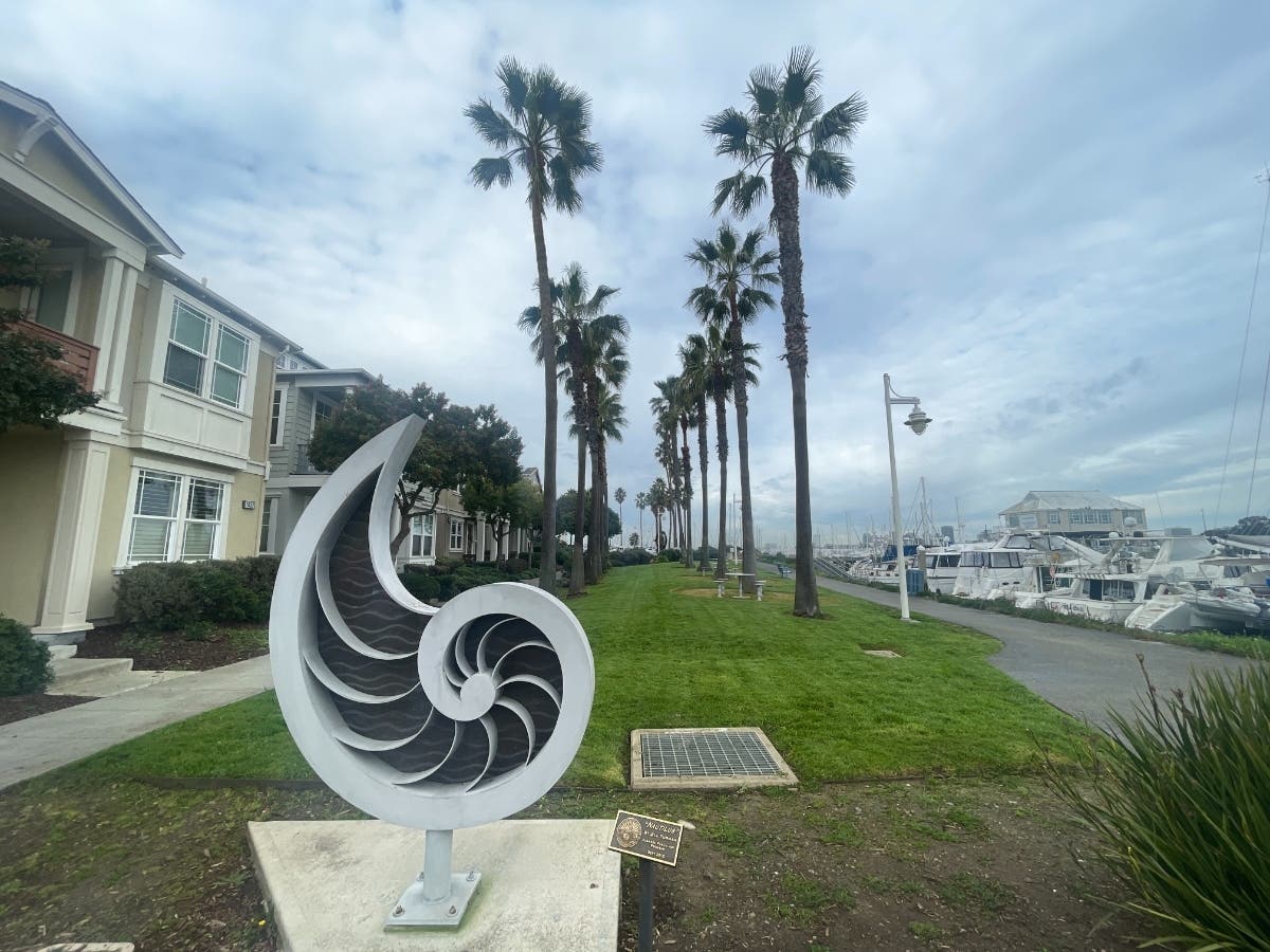 Nautilus sculpture in Alameda, Calif.