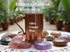 Copper Mug charging with crystals
