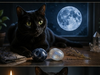 Nicodemus the Charmed Cat, ready to create his Blue Moon Dream Charm