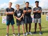 Milton Boys 4x100m Relay team (l-r) Will Bratcher, Wil Marinich, Uriah Mellem, Demarrie Taylor