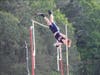 Junior Andrew Dassler up & over and will be jumping at the GHSA state meet next week