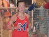 Junior Farrah Frith on her way to the overall girls varsity race victory at the Pickens XC Invitational in a personal best performance.