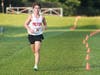 Senior captain Cory Chambers (1st-17:36) approaches the 2-mile mark on the way to victory at the Milton HS Cross Country Time Trial Meet & recording the 10th fastest time by an Eagle runner ever on the home course!