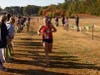 Senior Gabby Beckman finishing 2nd in the JV girls race.