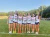 Milton Varsity Girls team at start line of the 2026 LCA Invitational