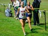Lady Eagle junior Sadie Katekovich races down the homestretch for a 6th place finish in the varsity girl's championship race at the Pickens & Grinnin' Invitational