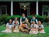 The von Trapp children with Maria Rainer played by Maria Pfender at Highland Farms, Oscar Hammerstein's home in Doylestown, PA