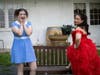 She’s no plain little bird that Mayzie LaBird (Melissa Schiumo) with Gertrude McFuzz (Jessa Casner)