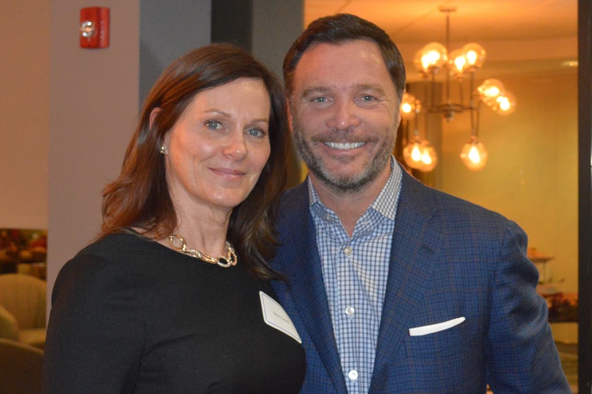 Jane Davis, PResident and CEO of Ability Beyond, pictured with Greg Smith of Westport