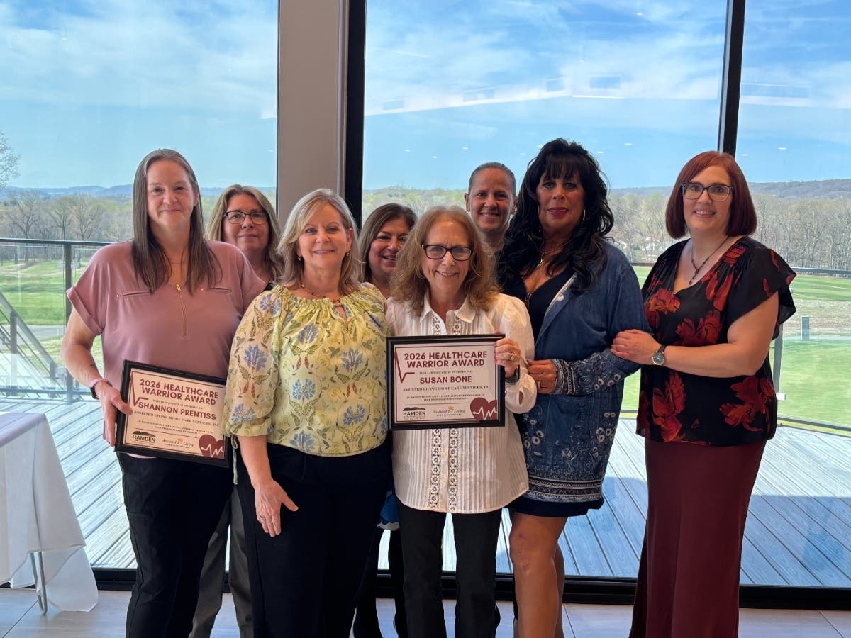 Two senior homecare professionals employed by Assisted Living Home Care Services were honored at the prestigious Hamden Regional Chamber of Commerce’s 6th Annual Healthcare Warrior Awards ceremony on April 9, 2026, at the Vue Banquet Hall in Hamden CT. 