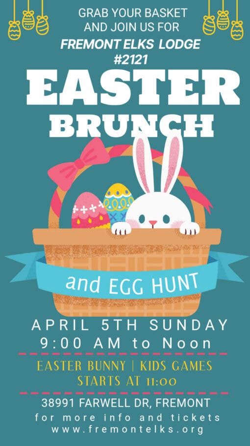 Apr 5 | Easter Brunch and Egg Hunt | Pleasanton, CA Patch