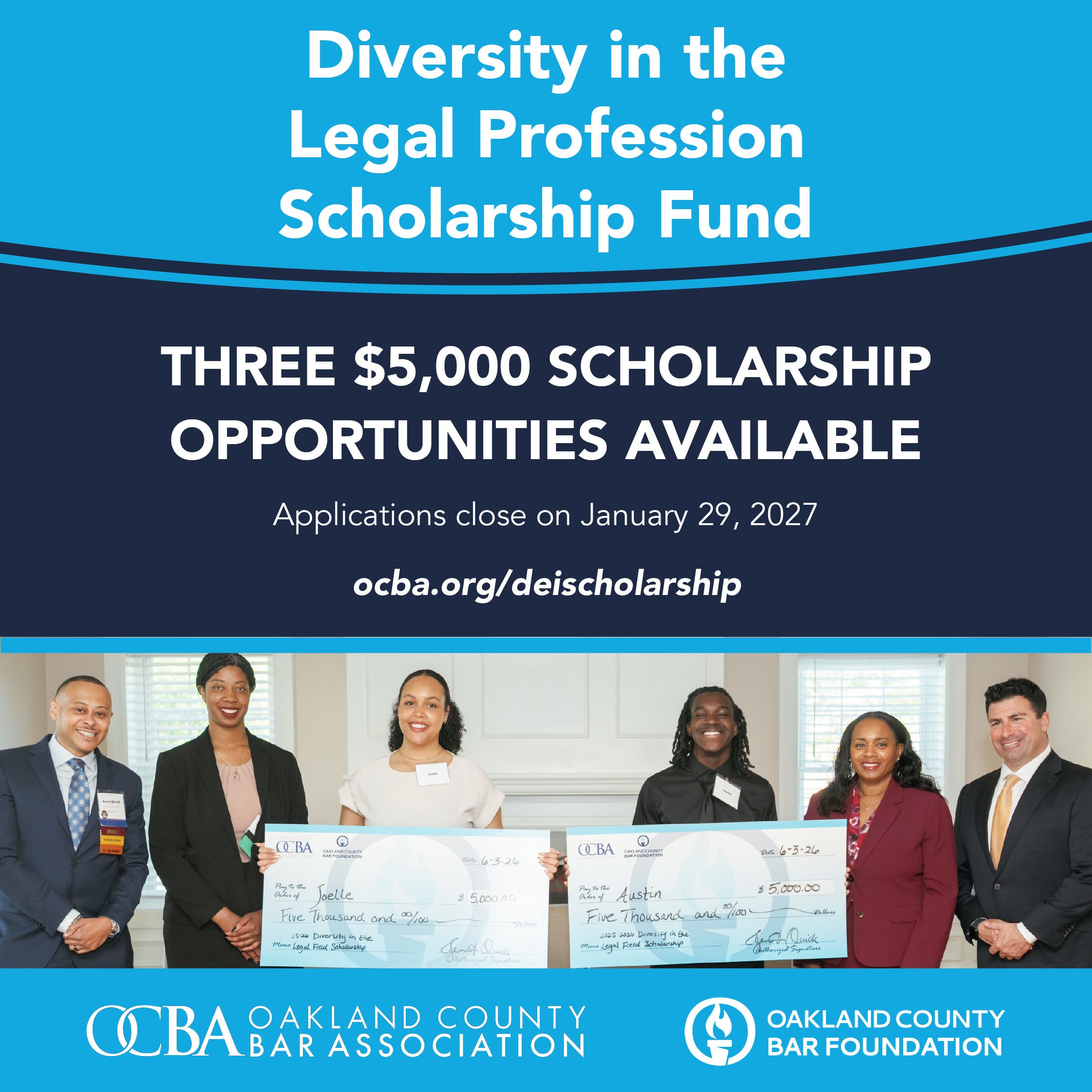 Oakland County Bar Association Announces Scholarship