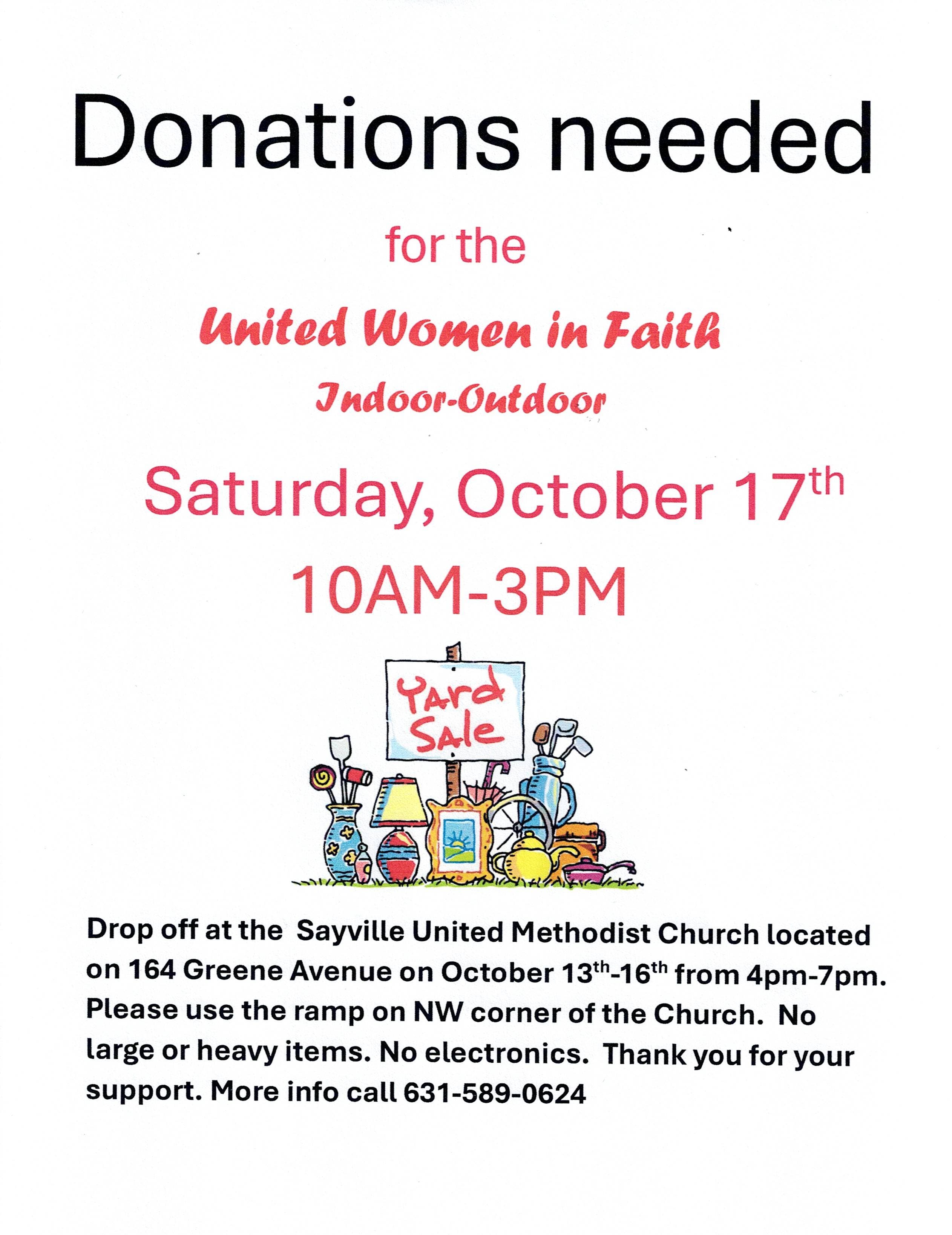 Huge Indoor-Outdoor Yard Sale