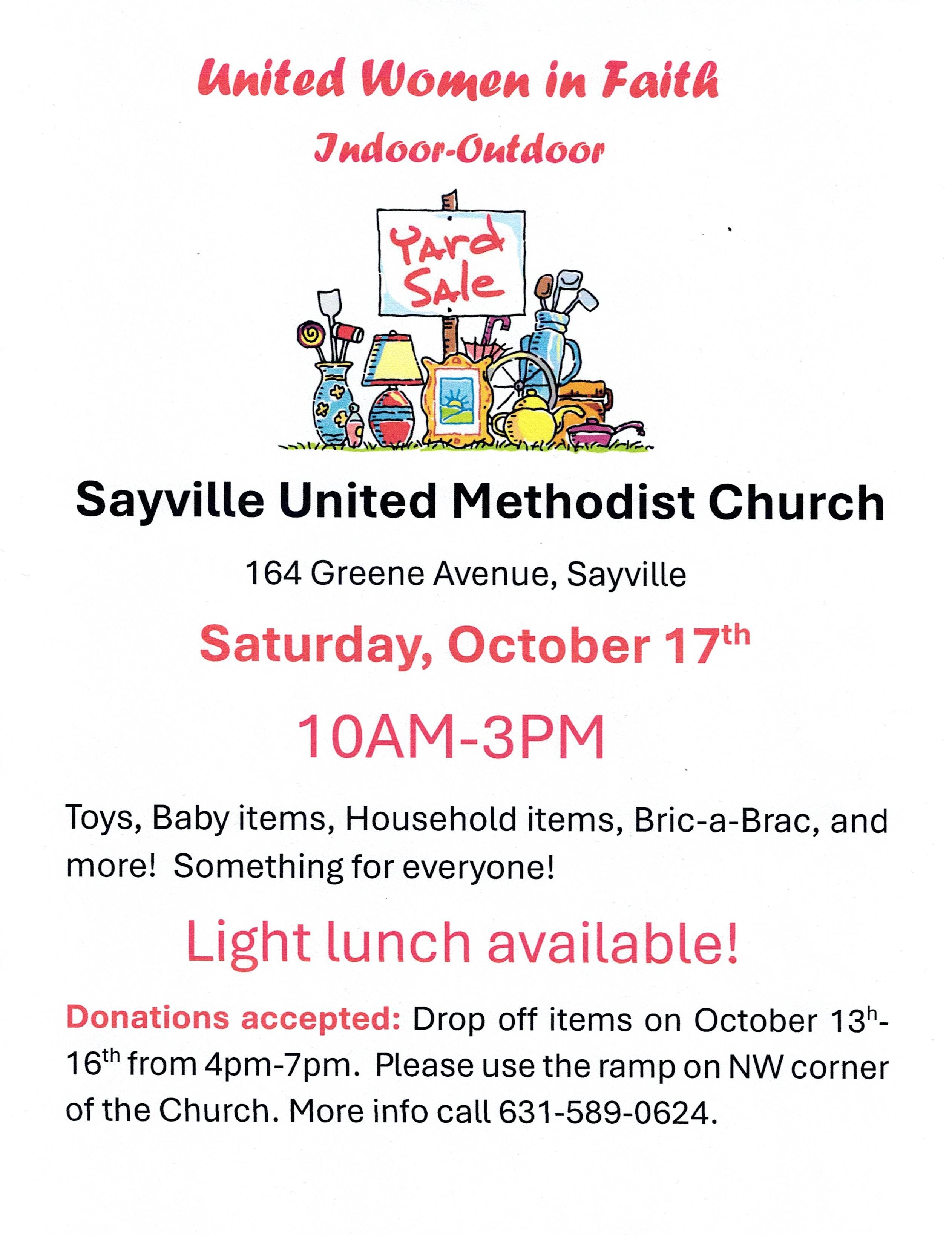 Huge Indoor-Outdoor Yard Sale