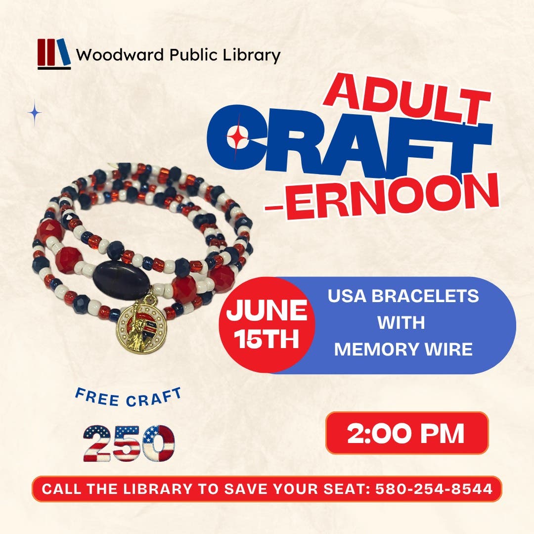 Adult Craft-ernoon: USA Bracelets With Memory Wire