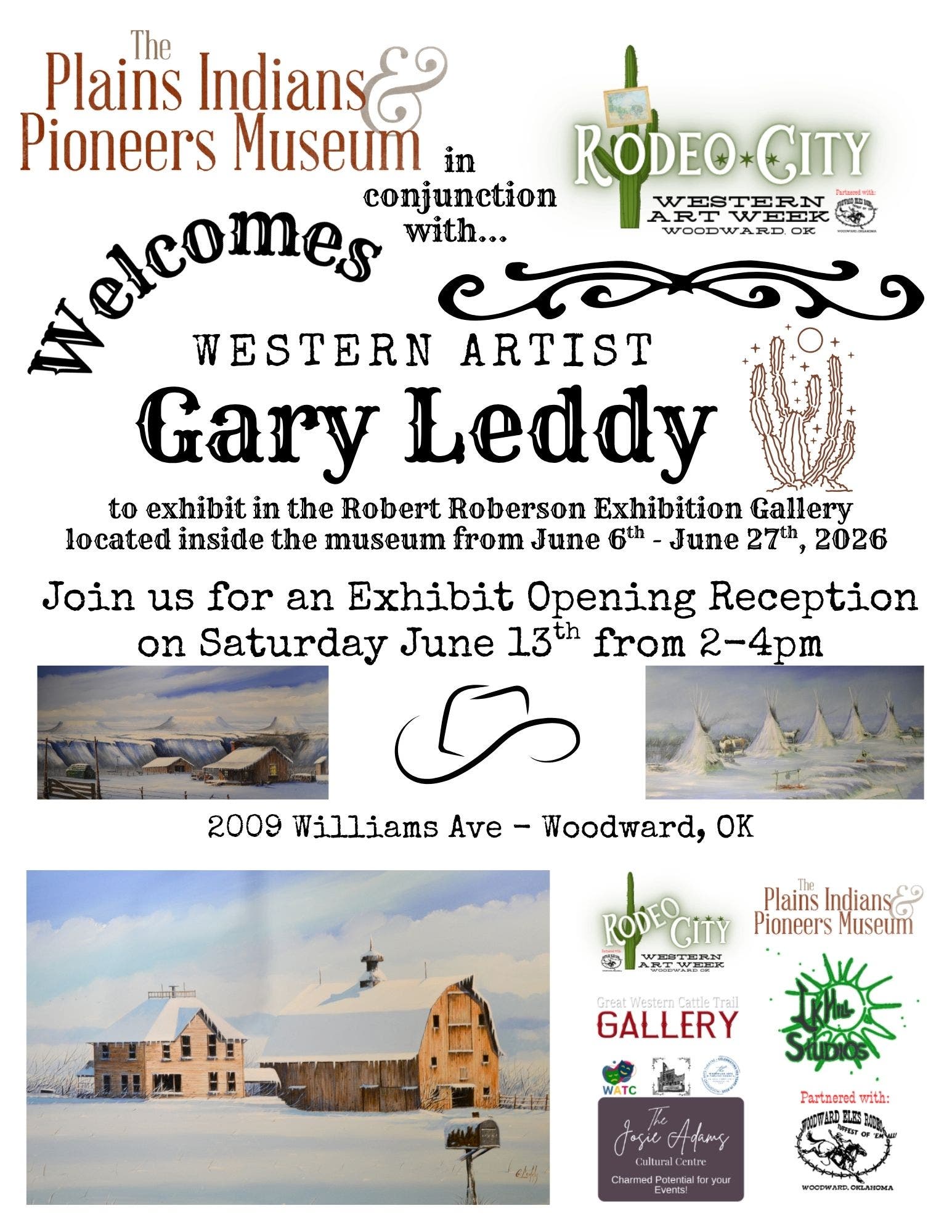 Exhibit Opening Reception:  Gary Leddy