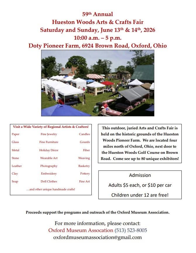 59th Annual Hueston Woods Arts & Crafts Fair