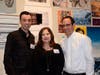 CCHS Art Show sponsor Carrie Hines, Coldwell Banker and her colleague agent with Joe Pickman, CCHS Art Dept Chair
