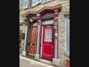 The colorful doorways of homes and shops along Jim Thorpe's Race Street are another charming aspect of this town. 