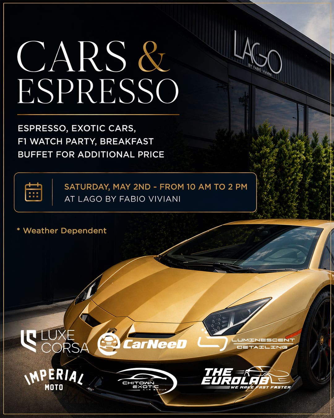 LAGO Presents Cars & Espresso | Formula 1 Miami Grand Prix Weekend