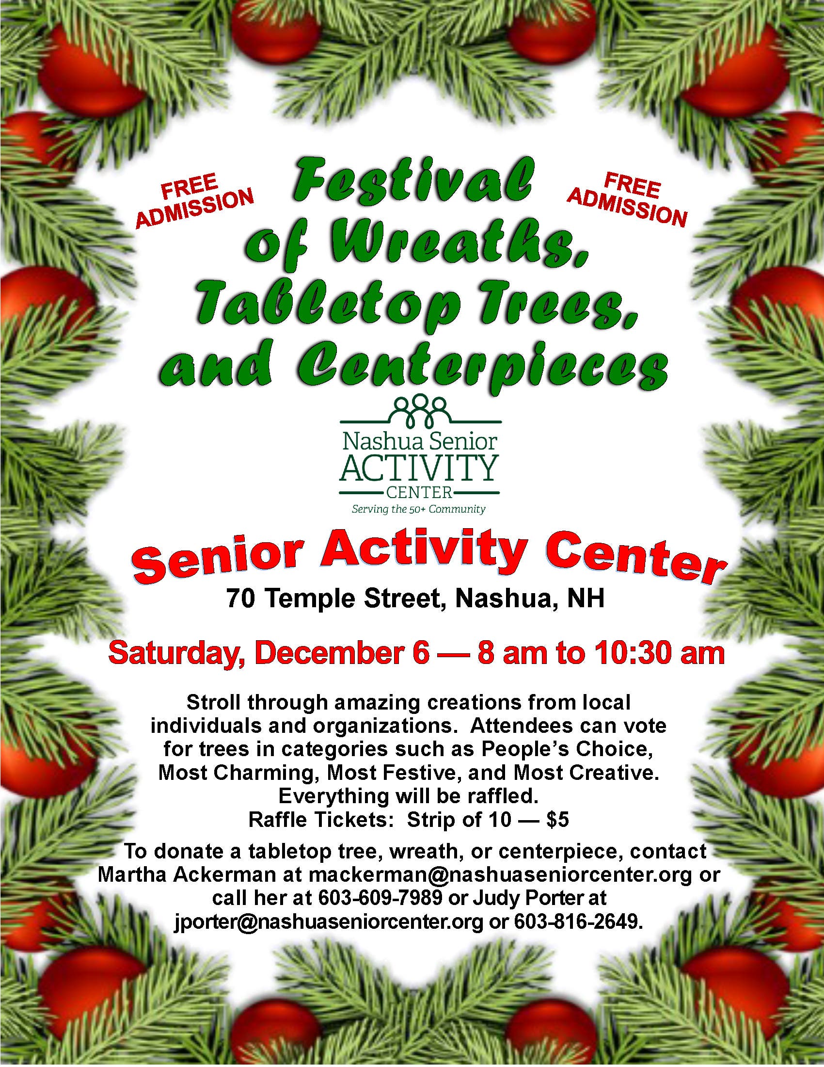 Festival of Tabletop Trees, Wreaths and Centerpieces