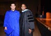 2019 graduate, Luis Magana stands with Dr. Lenell Navarre after graduation from 13th Year Program