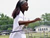 Having fun during the hula hoop contest at the 32nd Annual Commissioners Park Bike Rodeo