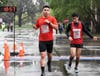 At the finish line during the 19h annual Cougar 5K Run/Walk 