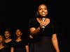 Carrington Johnson, a Senior at Marian Catholic performs a solo during Marian Catholic Christmas Choir Concert 