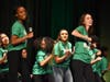 Marian Catholic students come together to perform A Brand New Day during the 6th annual variety show. 