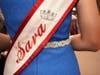 A close up of Sara Toth's sash from USA National Miss