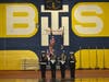 Bloom Trails N.J.R.O.T.C color guard opens up the event at Bloom Trail. 