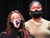 Rebekah Crane, senior at Marian Catholic sings a solo during the song Rise Up. The Marian Catholic Choir performed A Springtime Choral Concert. 
 