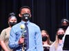 One of the seniors honored during the final choir concert of the year was Naaman Reed. 

