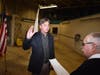 TJ Somer gets sworn in as the Bloom Township Supervisor. 