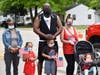 The Jibou family from South Chicago Heights take part in the annual South Chicago Heights Memorial Day ceremony. 