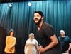 Jesse Sault does a skit during Improv Night for RFK held at The Roxy theatre in Lockport. Sault, along with other local comedians performed to raise funds so foster children can attend Royal Family Kids Camp in July. Sault is the youth leader at Thrive. 