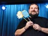 Dave Ebert from Crest Hill also the Children’s Co-Pastor at Thrive Church in Lockport and Founder of Well Versed Comedy does a Prop skit during Improv Night for RFK. Ebert and other local comedians performed at The Roxy in Lockport to raise funds for RFK.