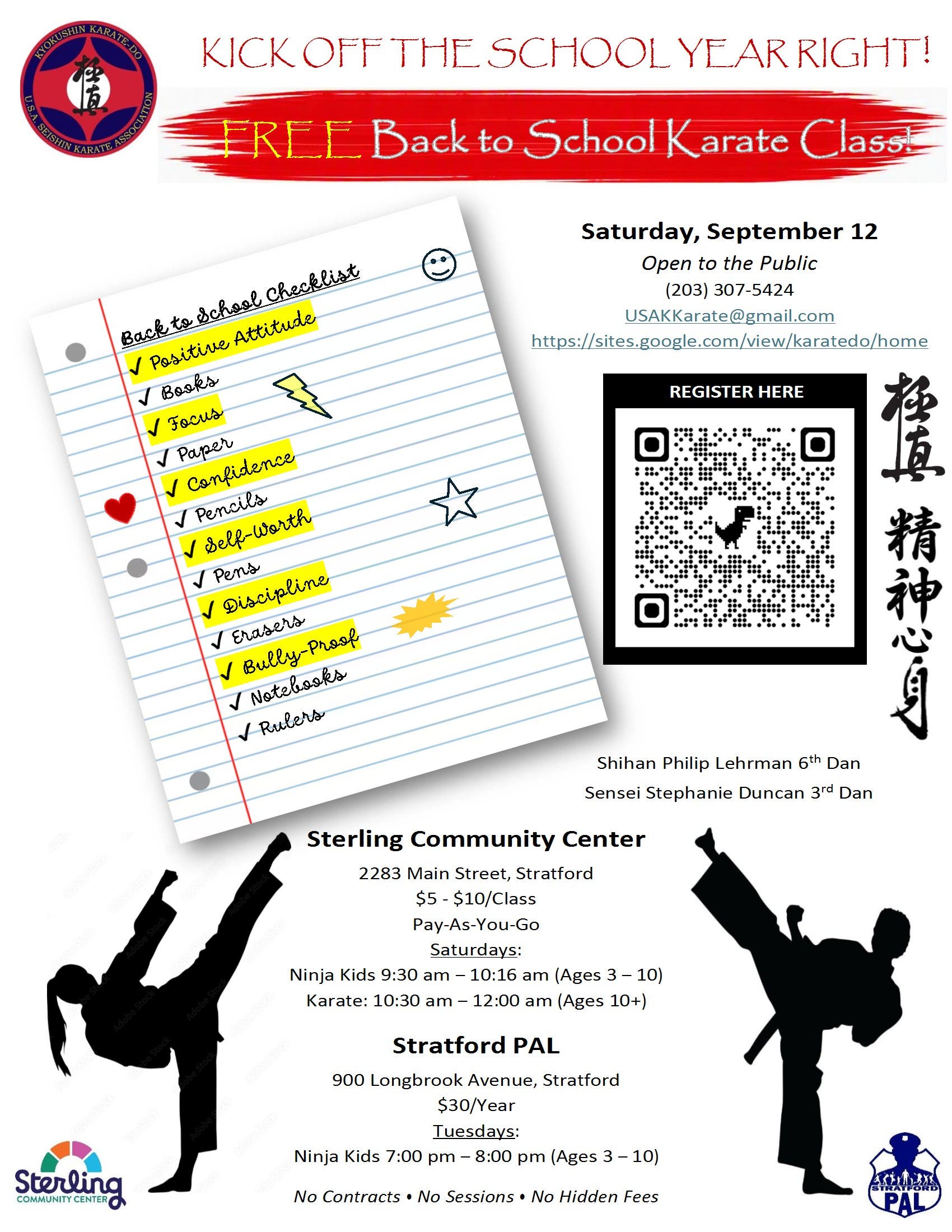 Free Back To School Karate Class