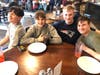 Students from Great Bay Charter School Enjoying the recent pizza night fundraiser at the Community Oven in Hampton. 