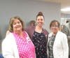 Michelle Belskis, of Bay Equity Home Loans, Kim Lindquist, Marketing Director at the Exeter Area Chamber of Commerce, and Mercedes Monaco, of Newburyport Bank, at the recent Business After Hours. 